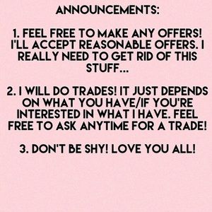 ✨MAKE ANY OFFERS! I DO TRADES!✨